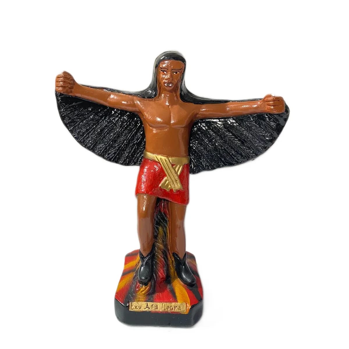 Estatueta Exu Asa Negra Pequena